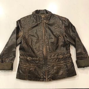 Faux Leather Jacket